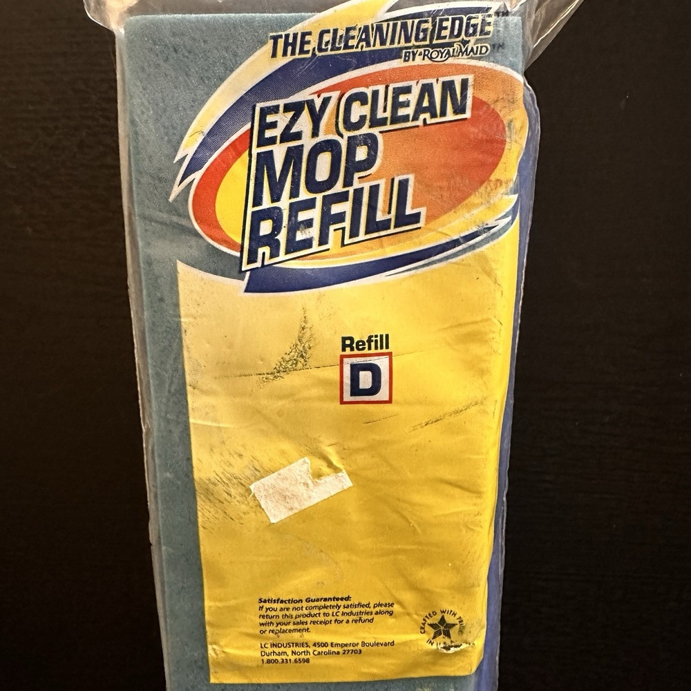 Royalmaid Cleaning Edge EZY Clean Mop Refill‎ D Replacement Vintage Made USA